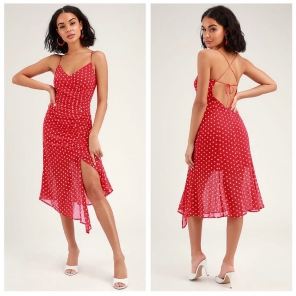 FINDERS Keepers red floral dress size 10